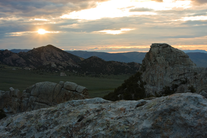 Sunrise Over City Of Rocks